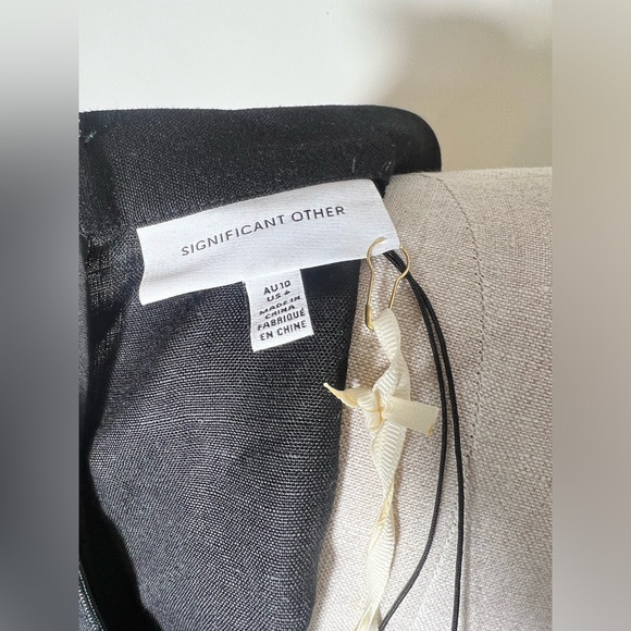 Significant Other Linen Blend Lola Dress Black - Picture 14 of 14